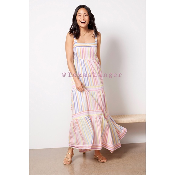 NWT Banjanan Daniella Dress M Medium Candy Stripe - Picture 7 of 16